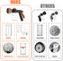 Pup Jet Dog Wash - 10 Sprayer Pattern Hose Attachment for Outdoor Dog Bathing with Soap Dispenser