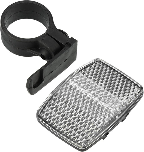 X AUTOHAUX Bicycle Warning Reflectors, 2.13"x1.57" Plastic White Bike Accessories