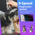 5-in-1 5 Trimmer Professional Dog Grooming Clippers with Charging Dock, Adjustable Blade Cordless Pet Grooming Kit