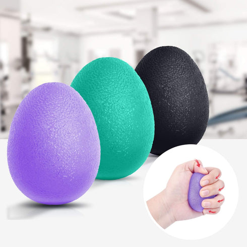 Peradix Hand Grip Strength Trainer, Set of 3 Stress Relief Balls for Adults and Kids, Finger Resistance Exercise Tools
