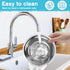 Double Dog Bowls, Stainless Steel Water and Food Bowls with Non-Slip Resin Station for Medium Dogs and Cats