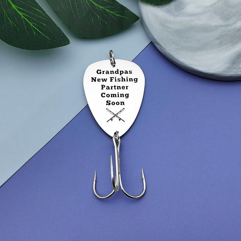 Grandpa to Be Gift Fishing Lure Hook for Grandpa New Grandpa Gift Pregnancy Announcement Gift for Grandfather Promoted
