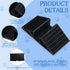 6 Pcs Support Feet for Pet Gate, Black Plastic Triangle Reinforcement Fitting for Free Standing Dog Fence Panels