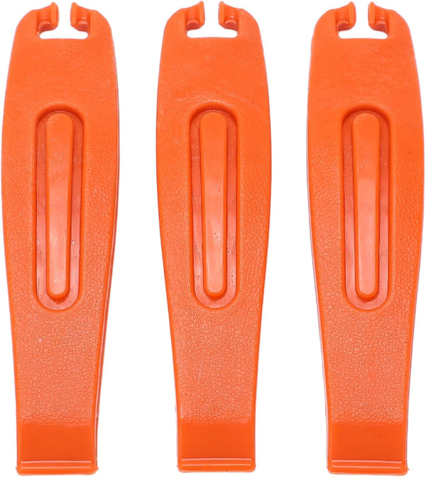 VBESTLIFE Bike Tire Levers, 3Pcs High Strength Ergonomic Tools for Road and Mountain Bike Tire Removal in Orange