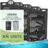 Turtle Tank Filter Cartridges, Pack of 4, Medium, Double-Sided with Activated Carbon for Crystal Clear Water