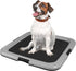 22"x 22" 2 Pack, IRIS USA Pee Pad Holder for Dogs and Puppies, Potty Training Tray with Secured Latches, Non-Skid Feet