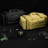 Range Bag for Handgun Ammo Shooting, L/XL Gun Case Carry 5+ Pistols with Lockable Zipper Molle Strap