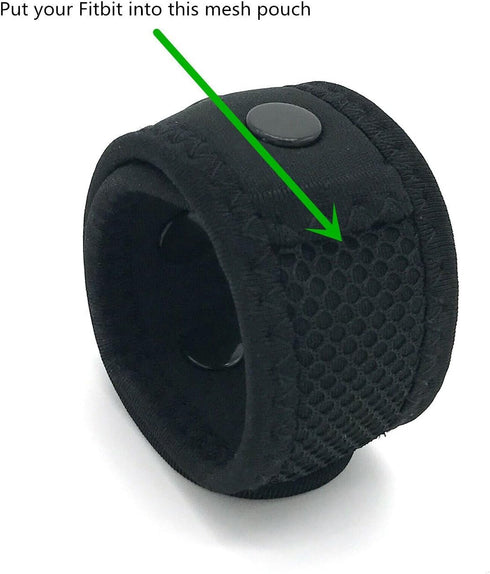 Wanty Adjustable Buckle Arm Bracelet - Wear Band with Mesh Pouch for Fitbit ONE/Fitbit Flex 2/Activity Tracker