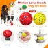 2 Pack Dog Balls, Upgraded Indestructible Toys for Aggressive Chewers, Tough Bouncy Tennis Balls for Large Breeds