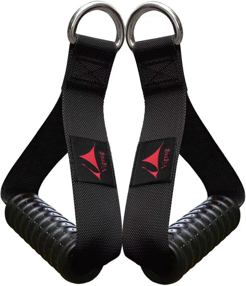 Heavy Duty Gym Workout Handles Attachment for Cable Machine - Compatible with Resistance Band, Pulley System