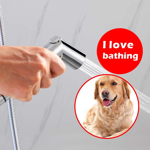 SUMERAIN Pet Shower Sprayer, Dog Shower Attachment with Solid Brass Diverter, 8 Feet Hose