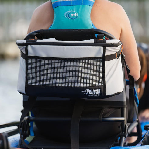Pelican Exochill Seat 14L Pack Cooler, Soft Cooler with Shoulder Strap for Kayaking
