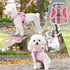 KOOLTAIL Small Dog Harness and Lead Set - Soft Mesh Plaid Puppy Harness with Safety Buckle, Adjustable & Comfortable