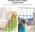 10pcs Stainless Steel Pet Birds Cage Metal Hook Clip, Iron Door Buckle Lock for Bird Cage (Silver)