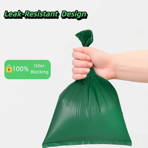 (Green(3 Green Dog Waste Bags, Extra Thick and Leak-Proof Poop Bags for Dogs&Cats Rolls))