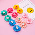 80pcs Dog Flower Bows - Bulk Holiday Small Dog Hair Bows with Rubber Bands for Grooming Accessories