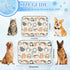 imiBBWQu Summer 27" 22" Dog Cooling Mat Floral Cute Cats Grey Pet Cooling Pad Washable Dog Ice Pad Bed Orthopedic Beds