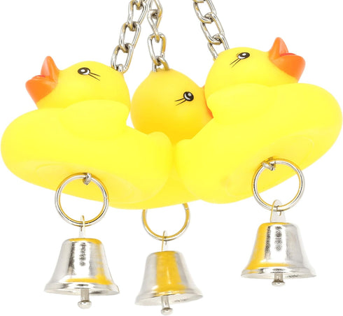 Bonka Bird Toys 922 Ducky Ringer Bird Toy for Parrot Cages, Cockatiel, Conure, Parakeet
