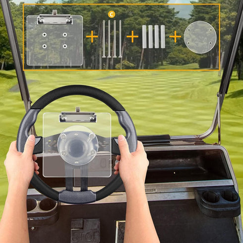 Golf Cart Scorecard Holder with Pen Holder for EZGO Club Car Yamaha