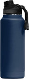 ORCA 34oz Insulated Stainless Steel Water Bottle - Powder Coat Finish & Silicone Grip, Dishwasher Safe