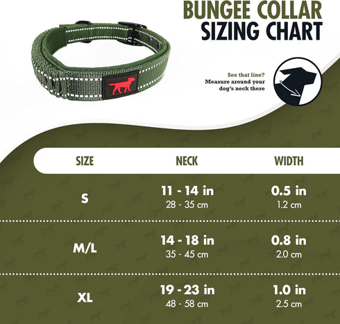 Heavy Duty Dog Collar With Handle | Ballistic Nylon Heavy Duty Collar | Padded Reflective Dog Collar With Adjustable Stainless Steel Hardware | Convenient Sizing for All Breeds