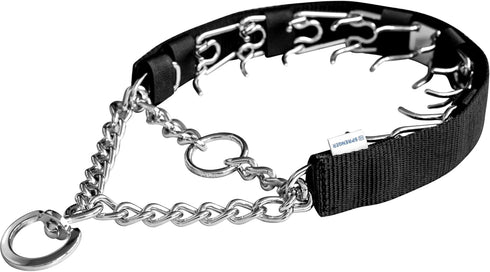 Herm Sprenger Black Nylon Cover for Ultra-Plus Pinch Dog Collar, Durable Protector for Small, Medium, Large Dogs