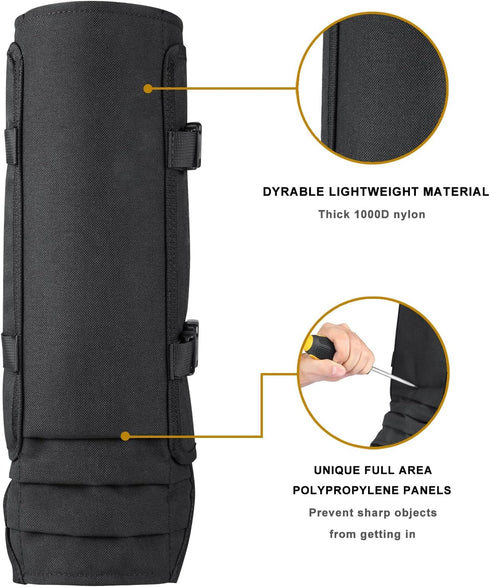 Snake Gaiters Leg Guards, Waterproof Snake Chaps for Hunting, Adjustable Protection for Men & Women