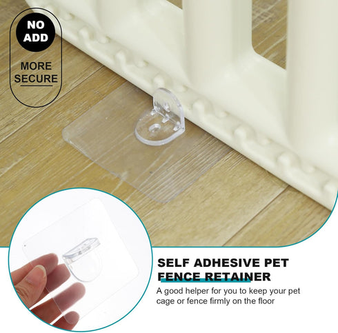8 Pcs Pet Cage Holder Acrylic Holder Accessories Pet Fence Retainer Fixator for Pet Cage