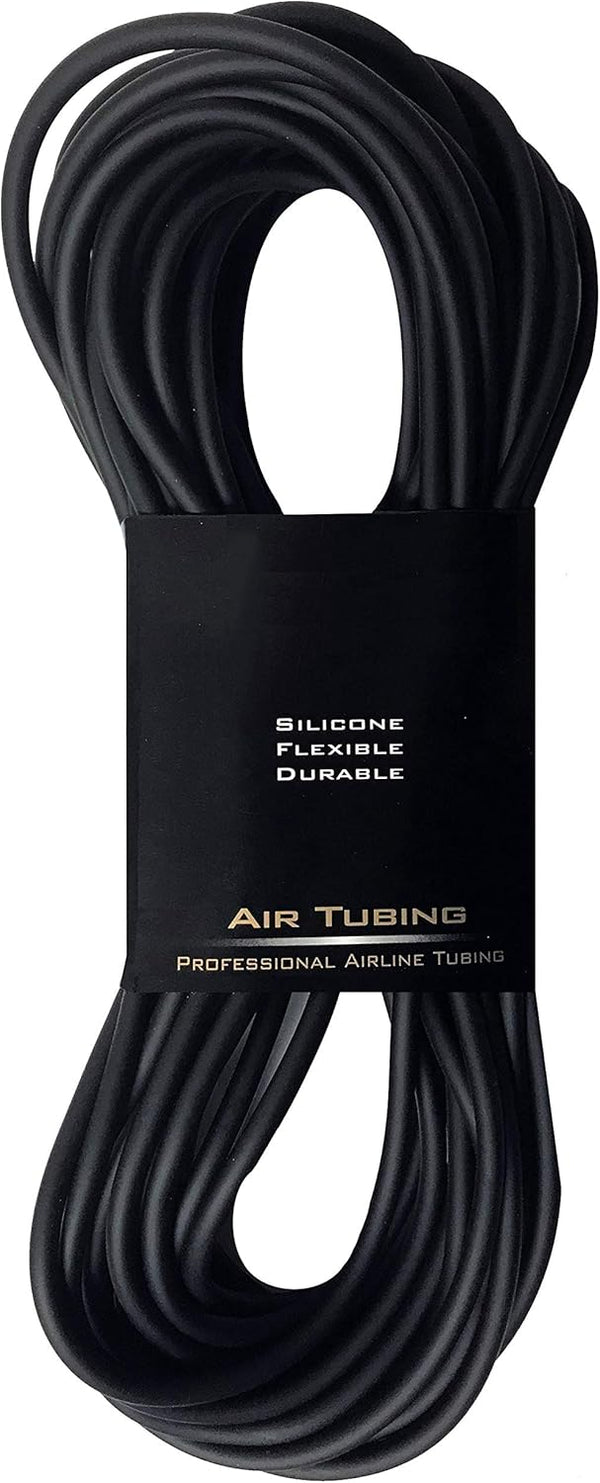 50-Foot Black Flexible Airline Tubing for Aquariums, Terrariums, Ponds, and Hydroponics