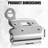 Self-Locking Rope Grab Ascender, Alloy Steel for Heavy Industry, Roofing, Construction, and Fall Protection