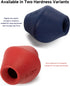 Stuffable Enrichment Dog Toy Durable Natural Rubber Treat Dispenser for Large Dogs, Irregular Shape, Red, Bully Stick