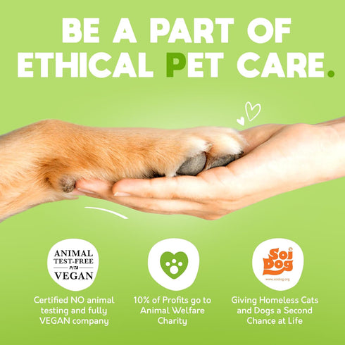G.A.S Plant-Based Full Body Pet Wipes - Vet-Designed Hypoallergenic Cleaning Wipes for Dogs & Cats, Pack of 100