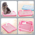 Indoor Dog Potty Plastic Pet Toilet Slide Design Pink for Convenient Home Use Ergonomic Column Shape for Natural
