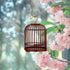 PRETYZOOM Vintage Pet Cage, Garden Insert Shelter, Hanging Cage for Hamster Habitat, Wooden Metal Container