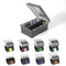 Professional Animal Stainless Steel Attachment Guide Comb Set with Storage Box for