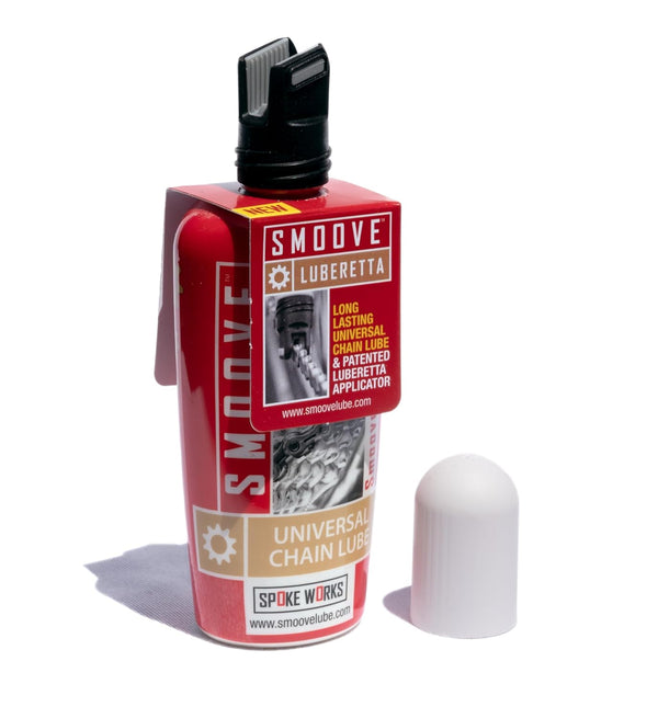 SMOOVE Universal Bike Chain Lube. Long-Lasting Wax-Based Lubricant with Precision Luberetta Applicator for