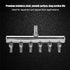 Aquarium Air Pump Regulating Valve, Stainless Steel 8mm to 4mm Splitter Control Valve (6 Way)