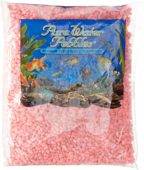 Worldwide Imports Neon Pink Aquarium Gravel - 2-Pound Premium Decorative Rocks for Fish Tanks