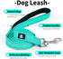 IVY&LANE 2 Pack Reflective Dog Collars and Leash Set, Adjustable Neoprene Padded Collars for Small Medium Large Dogs
