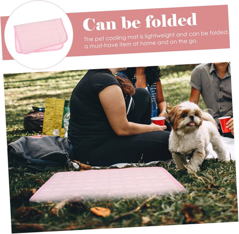 Lightweight Pet Cooling Mat for Dogs - Breathable Cushion for Hot Weather Rest