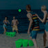 ropoda Giant Yard Pong,Yard Games with Durable Buckets and Balls - Choose Red Large, XL, or Green - Glow in the Dark