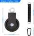 LFJ Cable Pulley Set with Swing Strap Carabiner, Gym Pulley Wheel for LAT Pulley System, Home Gym Equipment