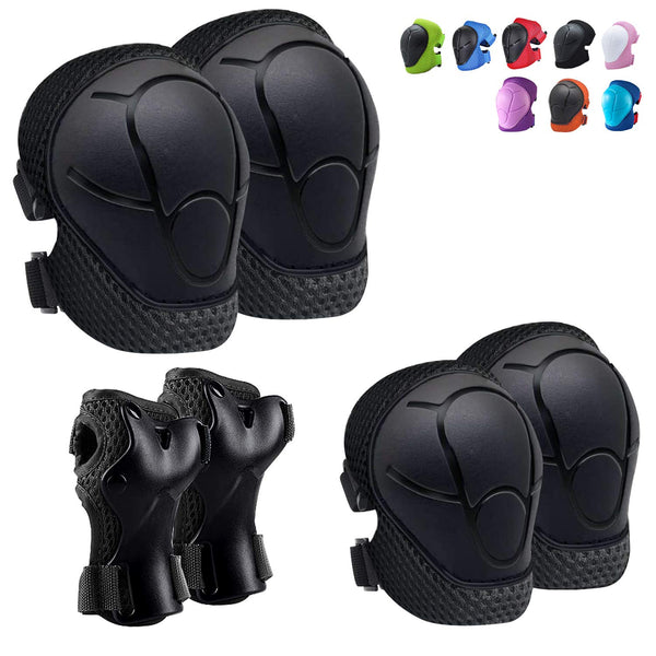 Knee Pads for Kids, Toddler Protective Gear Set with Elbow Pads and Wrist Guards for Skating, Cycling