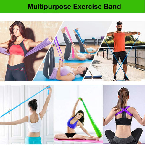 Resistance Bands - Exercise Bands for Women or Men, Elastic Bands for Yoga, Pilates, Strength Training