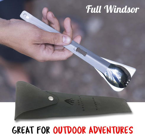 Full Windsor Splitter Hypalon Pouch, Travel & Camping Utensils Case, Waterproof Portable Cutlery Set