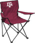 Logo Brands NCAA Portable Quad Chair Folding Tailgate Chair with Armrests, Built-In