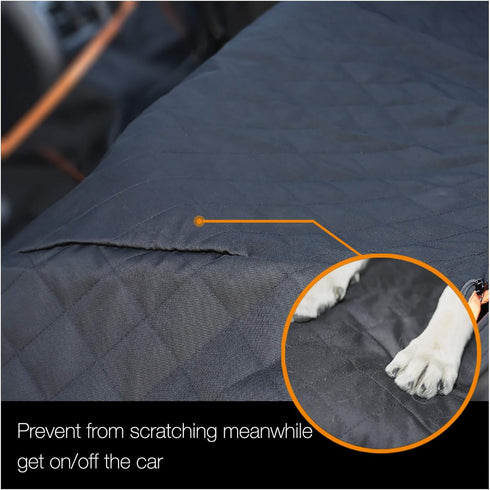 900D F150 F250 1500 iBuddy Dog Seat Cover for Pickup Trucks, Heavy Duty Truck Back Seat Cover for Dogs, Waterproof