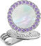 Golf Ball Marker Hat Clip with Pearl Crystal Ball Marker, Golf Accessories and Gifts for Women