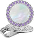 Golf Ball Marker Hat Clip with Pearl Crystal Ball Marker, Golf Accessories and Gifts for Women