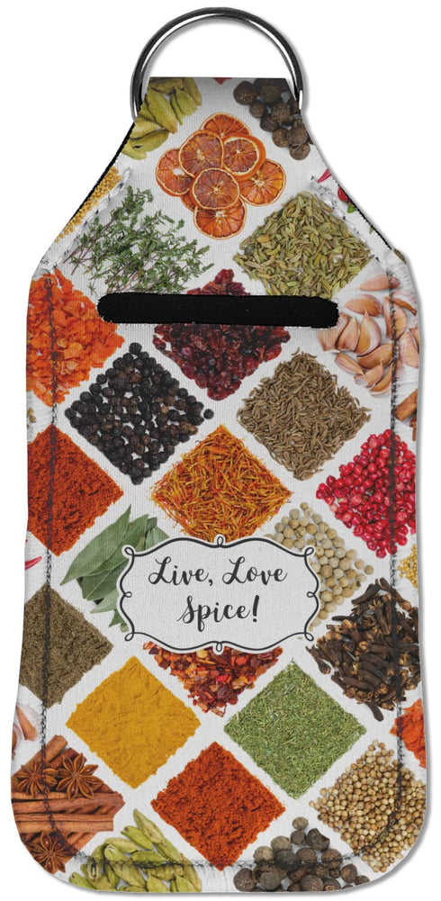 Custom Large Spices Hand Sanitizer & Keychain Holder